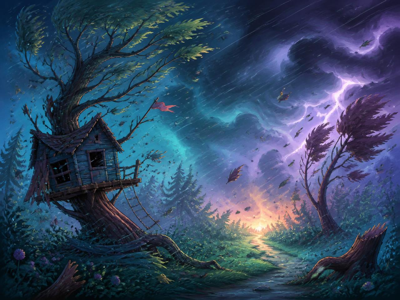 The night the sky broke